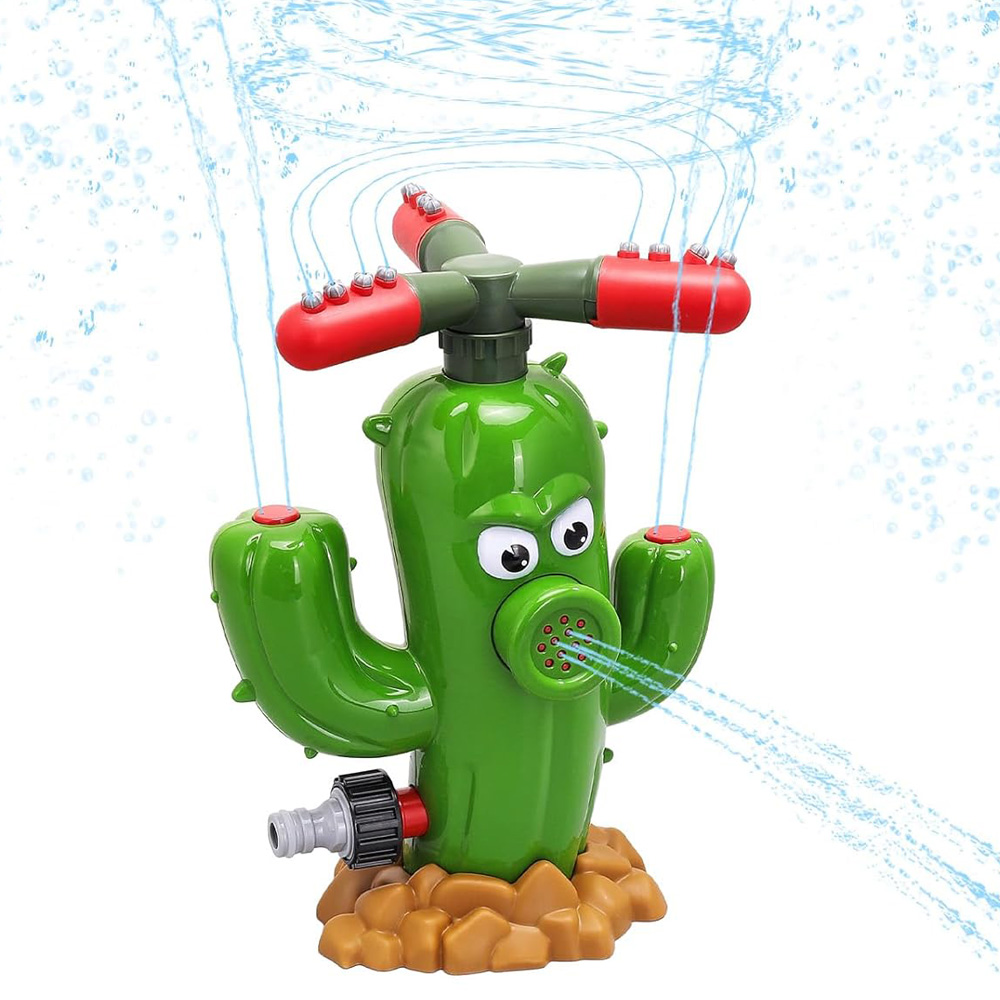 Kids Yard Toys - 水スプレーおもちゃサボテンスプリンクラー屋外裏庭庭水おもちゃ夏の庭漫画スプラッシュスプリンクラー子供用ベビーバスおもちゃ