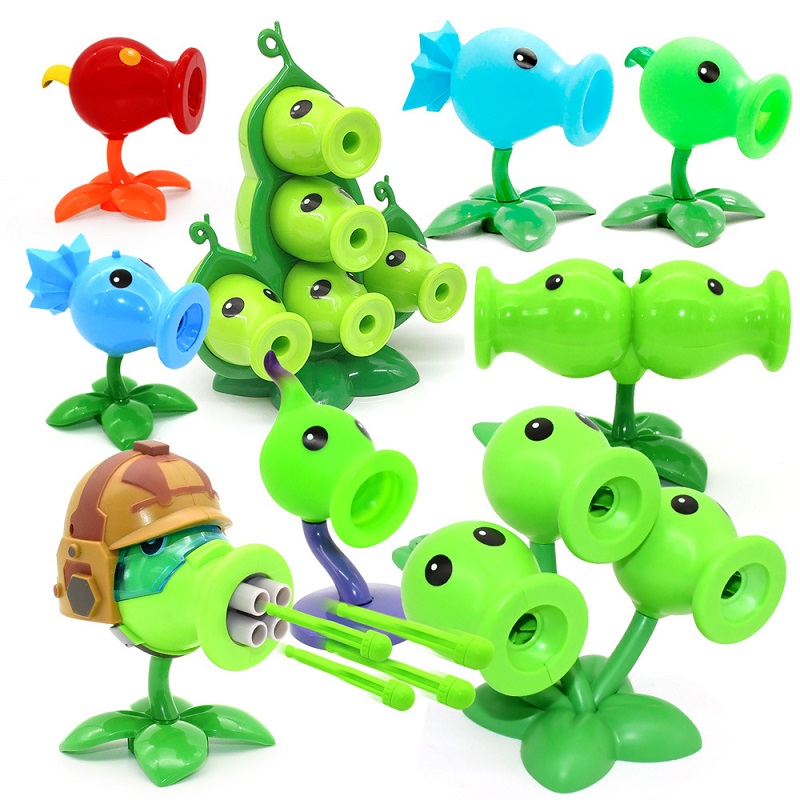 Kids Zombie Toys - PVZ 植物 vs. ゾンビ 2 アニメフィギュアハードグルーピーシューターひまわりキャベツパルト楽しい