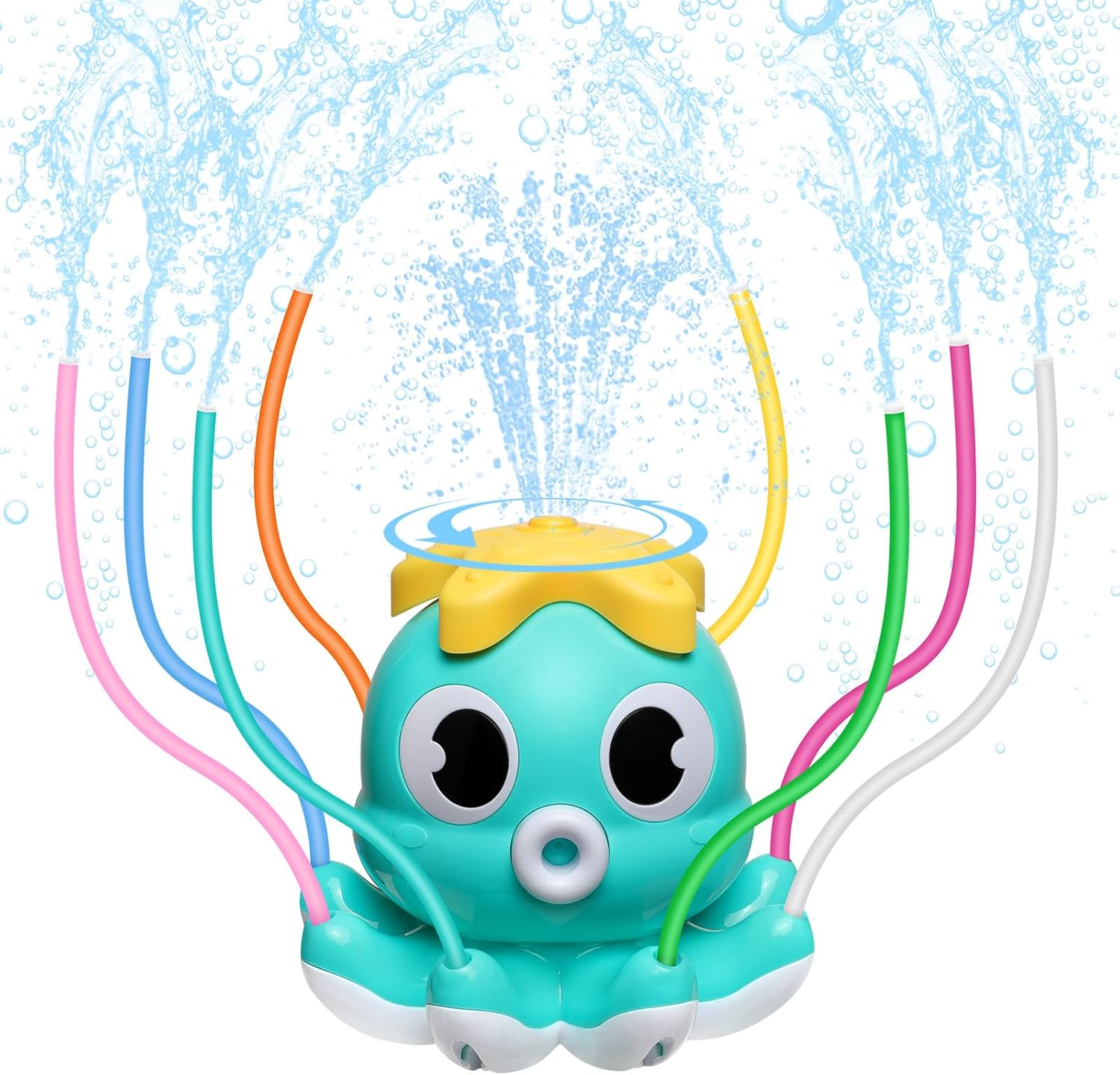 Kids Yard Toys - タコ型スプリンクラー 水遊び 屋外おもちゃ 裏庭 ガーデン ウォータートイ