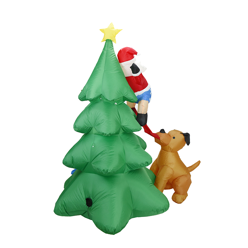 6.5フィートのクリスマス用インフレータブルサンタ（犬付き） - Kids Toys Xmas のレビューと価格