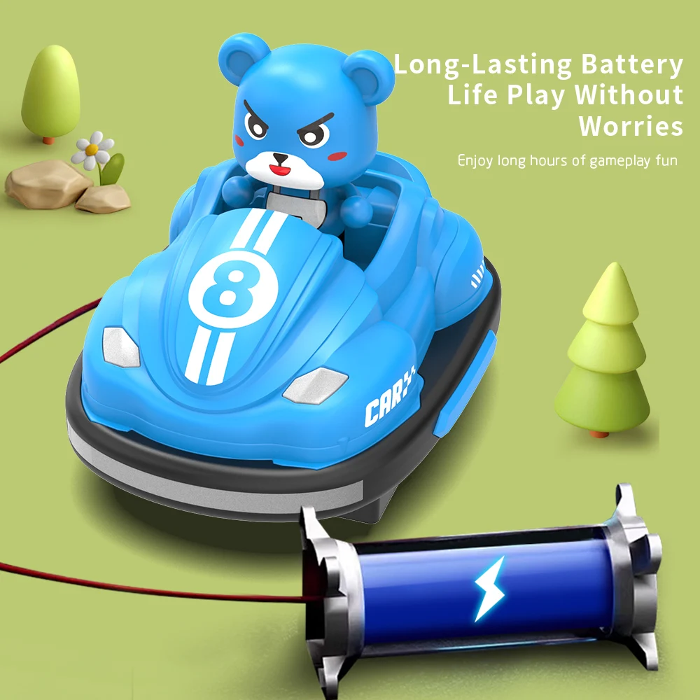 2.4G RCバンパーバトルカー。LEDライトと音楽機能付き - Kids Toys Under 50 のレビューと価格