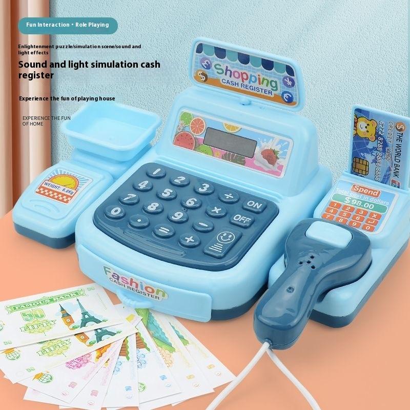 【新製品】1セット電子ゲーム照明と音響効果付きスーパーマーケ - Toy Cash Register のレビューと価格