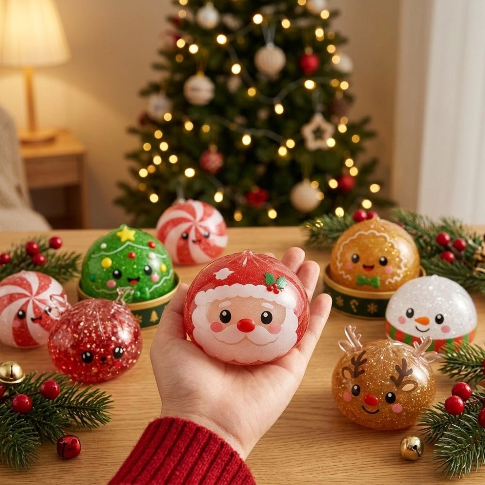 クリスマス餃子スクイーズおもちゃボックス入り 雪だるま トナ - Kids Toys Xmas のレビューと価格