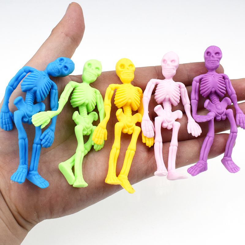 子供のための伸縮性のある頭蓋骨の骨格人形,ゾンビトイ,ハロウ - Kids Zombie Toys のレビューと価格