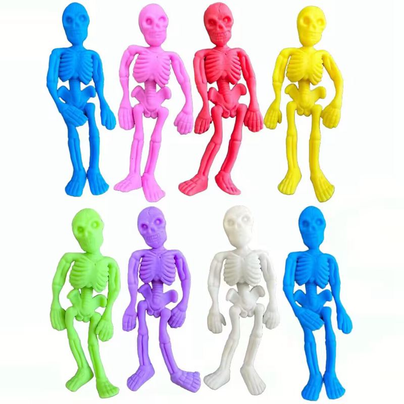 子供のための伸縮性のある頭蓋骨の骨格人形,ゾンビトイ,ハロウ - Kids Zombie Toys のレビューと価格